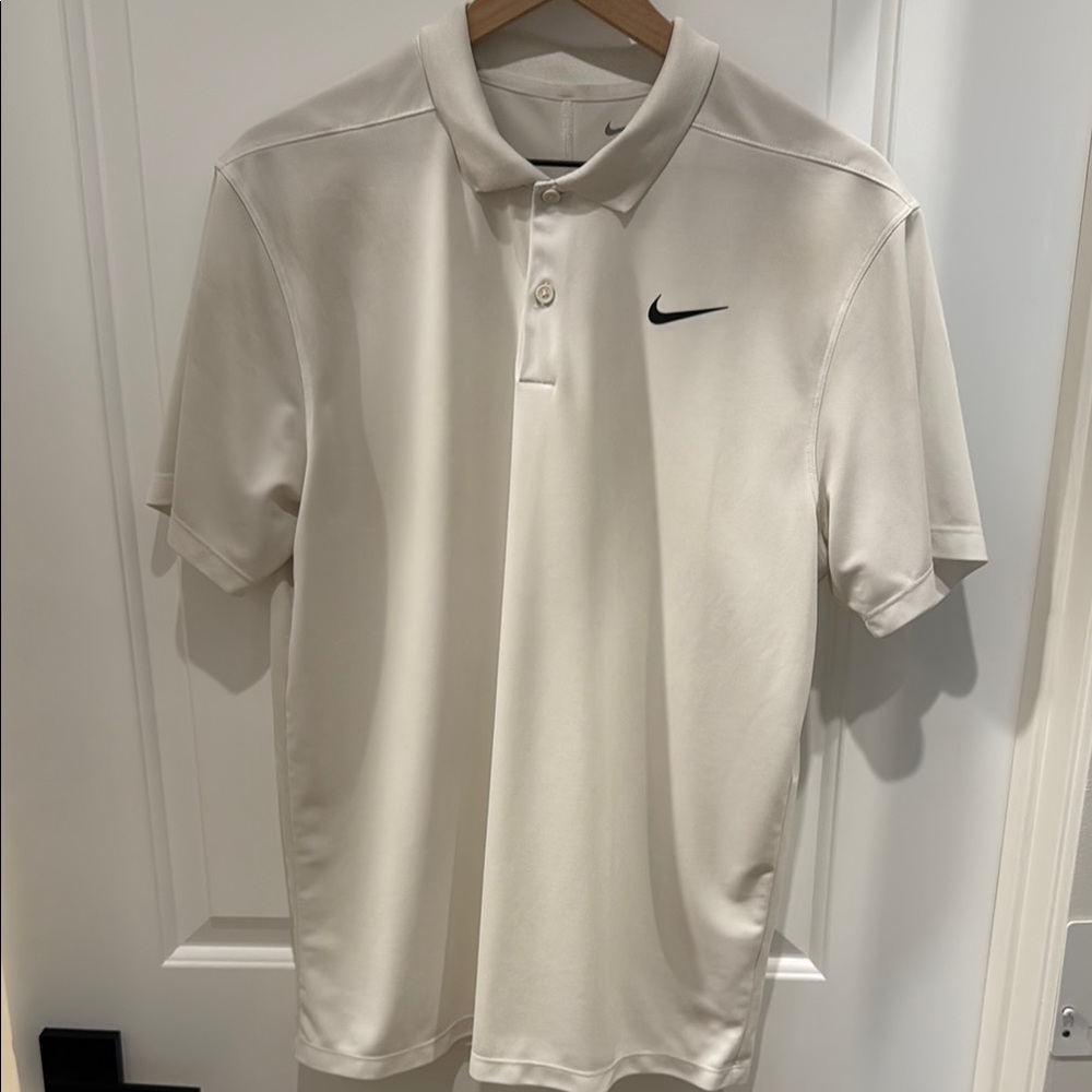 Nike Men's Dri-Fit Golf Polo - White (Medium) - Picture 2 of 4